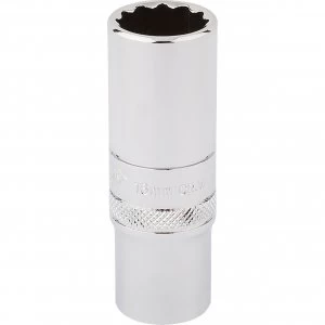 Draper 3/8" Drive Polished Finish Hi-Torq Deep Bi Hexagon Socket Metric 3/8" 16mm