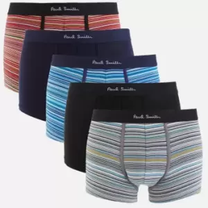 Paul Smith Mens 5-Pack Stripe Mix Trunks - Multi - S