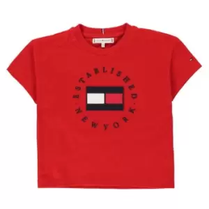 Tommy Hilfiger Junior Girls Heritage T Shirt - Red