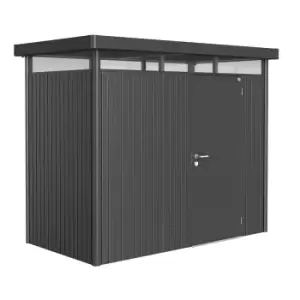 Biohort Highline Metal Shed H1 Standard door 9 x 5 - Dark Grey