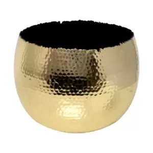 Ivyline Hammered Bowl in Gold & Black