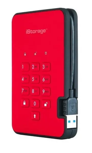 iStorage diskAshur2 (2000GB) Solid State Drive USB 3.1 Encrypted