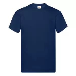 Fruit Of The Loom Mens Original Short Sleeve T-Shirt (L) (Navy)