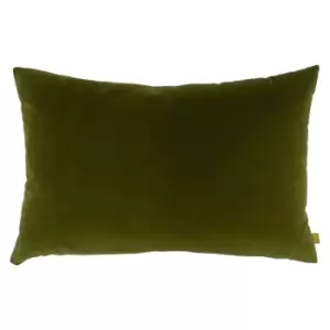 furn. Contra Velvet Cushion Olive