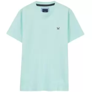 Crew Clothing Mens Classic Tee Bleached Aqua XL