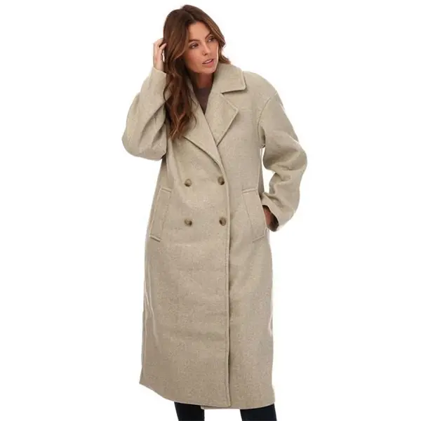 Only Wembley Oversized Coat Overcoats 8 Beige 30221704175