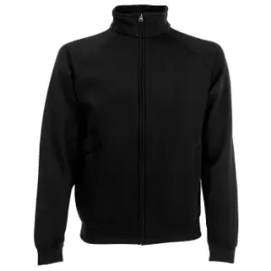 Fruit Of The Loom Mens Sweatshirt Jacket (L) (Black)