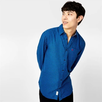 Jack Wills Newick Gingham Check Shirt - Cobalt