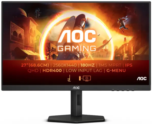 AOC G4 27" Q27G4X Quad HD IPS Gaming LED Monitor