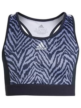 adidas Junior Girls Sea Woven Bra - Purple/Navy, Purple/Navy, Size 13-14 Years, Women