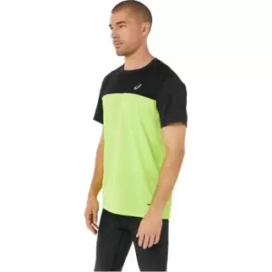 Asics Mens Race SS Running Top - Green