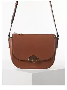 Luella Grey Clarissa Saddle Crossbody - Conker