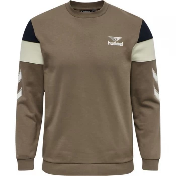 Hummel Hive Stephan Crew Sweatshirt - Walnut 8058