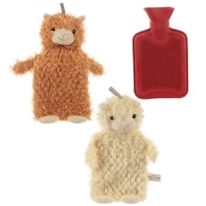 Llama Plush Hot Water Bottle and Cover (1 Random Supplied)