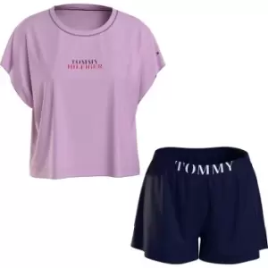 Tommy Bodywear Short Sleeve Pyjama Set - Purple