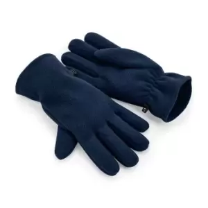 Beechfield Recycled Fleece Gloves (S-M) (French Navy)