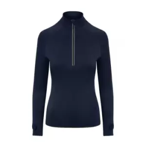 AWDis Just Cool Womens/Ladies Cool-Flex Half Zip Top (S) (French Navy)