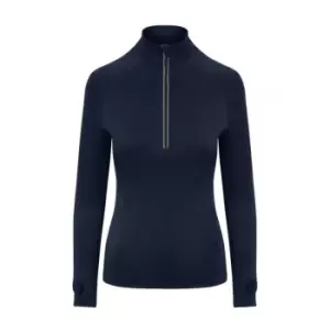 AWDis Just Cool Womens/Ladies Cool-Flex Half Zip Top (L) (French Navy)