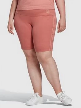 adidas Originals New Neutral Cycling Short - Plus Size - Pink, Size 2X, Women