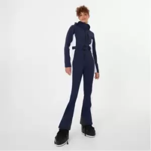 Jack Wills One Stripe Ski Suit Womens - Blue