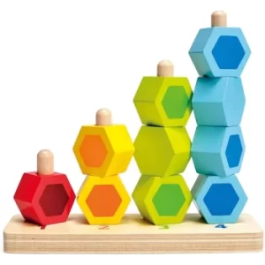 Hape Counting Stacker Wooden Activity Toy