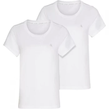 Calvin Klein S/S Crew Neck 2PK - White