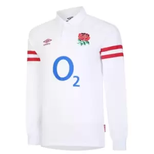 Umbro England Home Classic Licensed Long Sleeve Shirt 2022/2023 Mens - White