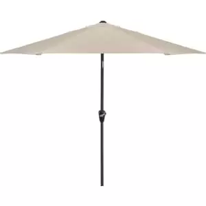 Sturdi 2.5m Aluminium Round Garden Parasol - Natural