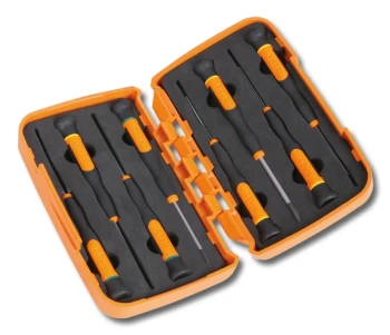 Beta Tools 1257LPH/S8 8pc Flat/Slot & Phillips Micro-Screwdriver Set 012570210