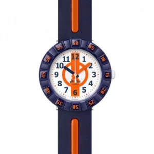 Flik Flak Orange Ahead Watch