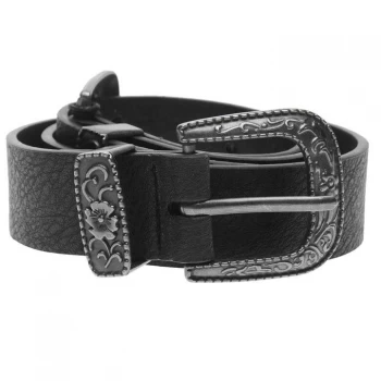 Firetrap Double Buckle West Belt Ladies - Black