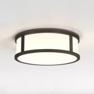 Astro Mashiko LED 23cm Round Bathroom Flush Ceiling Light Bronze IP44