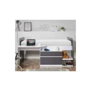 Tillie Cabin Bed with Desk&#44 Shelves and Drawers