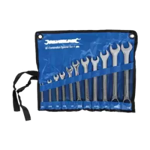 Silverline AF Combination Spanner Set 11pce - 1/4" - 7/8"