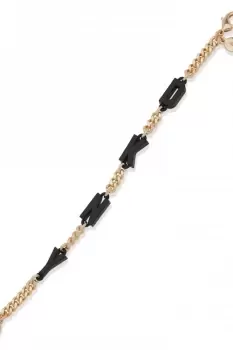 Ladies DKNY Jewellery BR 7.25IN DKNY FLEX GLD/BLACK 04B00152