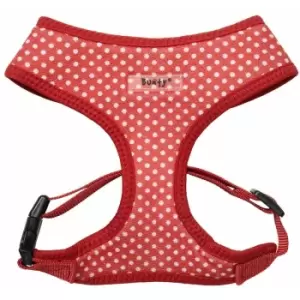 Soft Comfortable Mesh Breathable Fabric Dog Puppy Pet Adjustable Harness - Polka Dot - Medium - Bunty