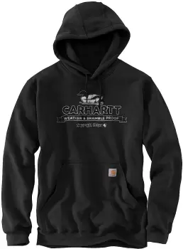 Carhartt Midweight Super Dux Graphic Hoodie, black, Size S, black, Size S