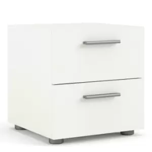 Pepe Bedside 2 Drawers In White Woodgrain