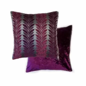 Emma Barclay Willow Cushion Cover 17 x 17 Plum (Pair)