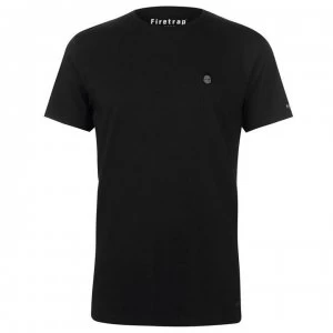 Firetrap Blackseal Gnome Crew T Shirt - Black