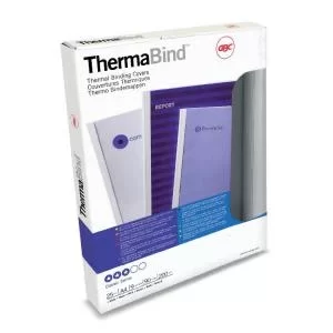 GBC Standard ThermaBind&reg; Cover A4 9mm White 25