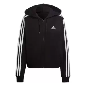 adidas Essentials 3-Stripes French Terry Bomber Full-Zip - Black