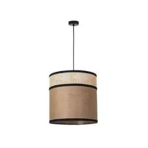 Askras Cylindrical Ceiling Pendant Burlap 1x E27 Max 25W Natural