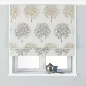 Paoletti Oakdale Blackout Roman Blind Polyester Silver (91X137Cm)