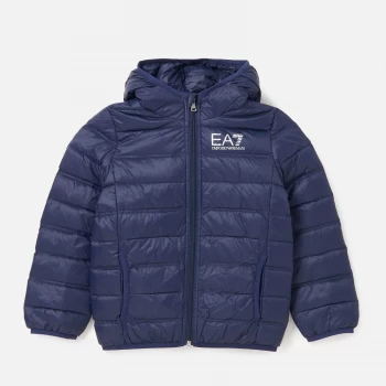 Emporio Armani EA7 Sporty Core Identity Hooded Jacket Navy Size 4 Years Boys