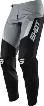 Shot Contact Chase Motocross Pants, black-grey, Size 30, black-grey, Size 30