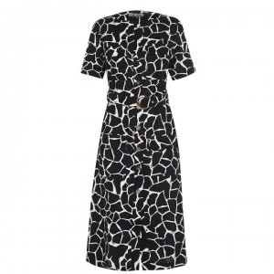 Biba Linen Safari Dress - Giraffe