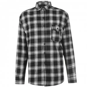 Good For Nothing Oversized Check Shirt Mens - White