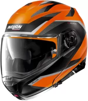 Nolan N100-5 Plus Overland N-Com Helmet, black-orange Size M black-orange, Size M