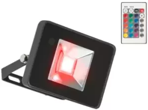 RGB LED Black Die-Cast Aluminium Floodlight, 230V IP65 50W